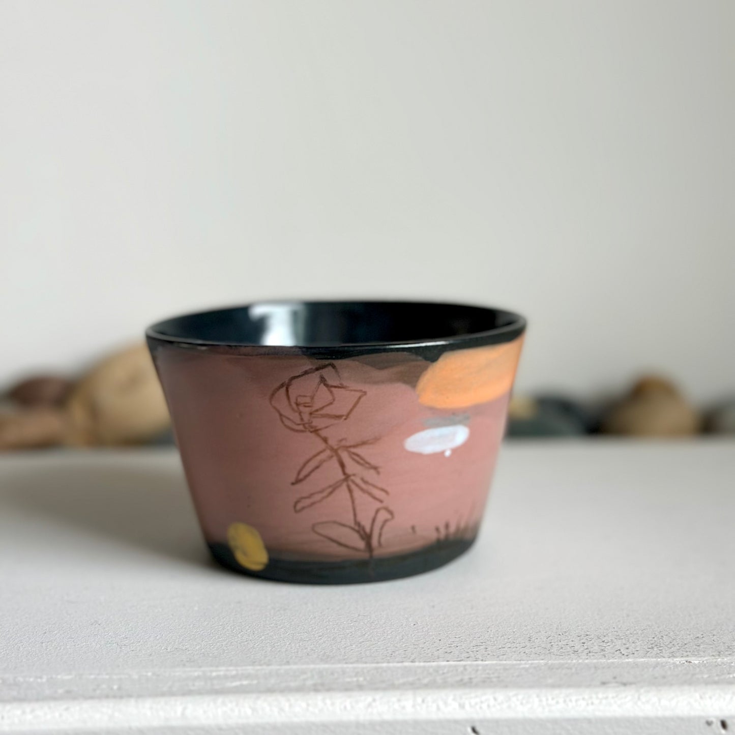 Pink Flower Cup