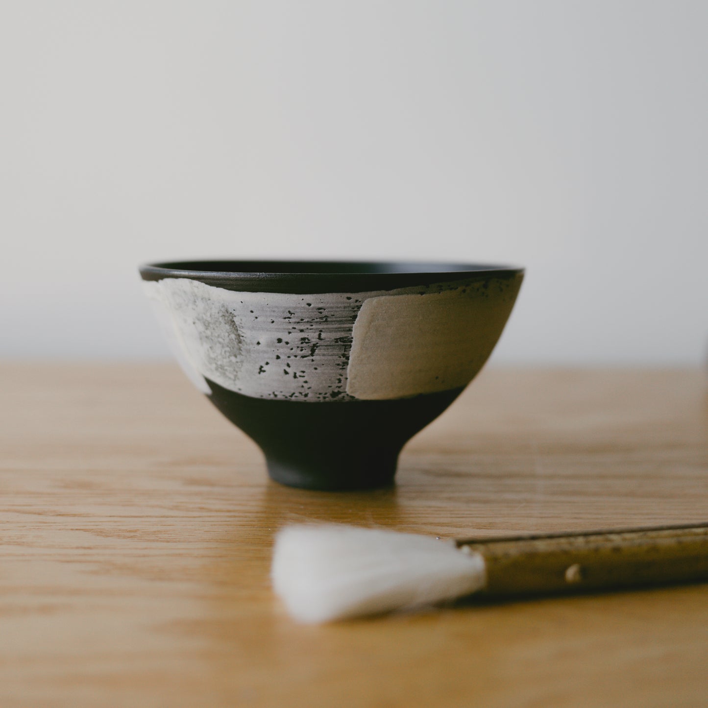 Soup Bowl, white brushstroke