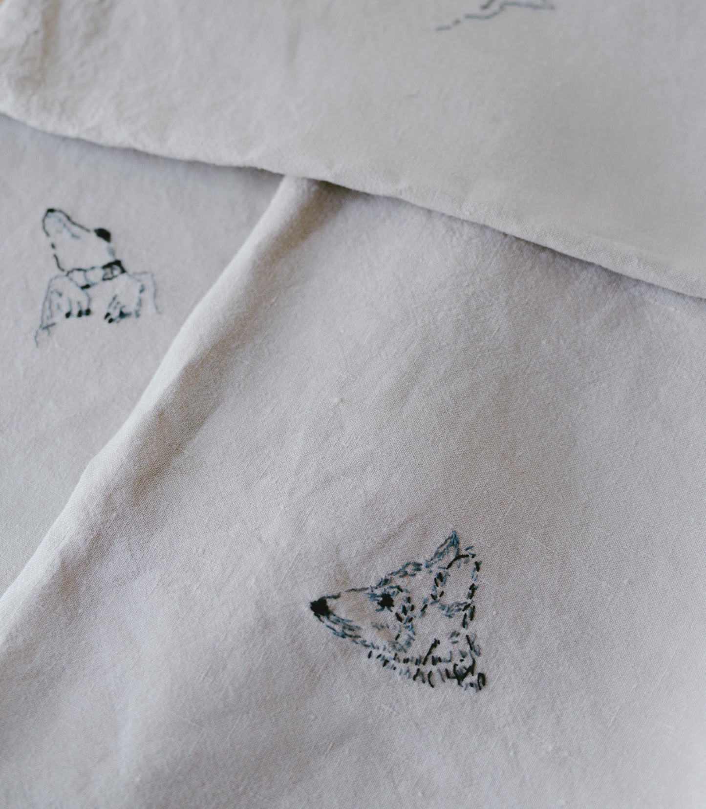 Dog Embroidery Napkins