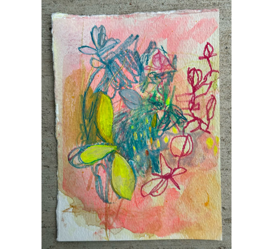 Spring Flowers- Gouache Painting