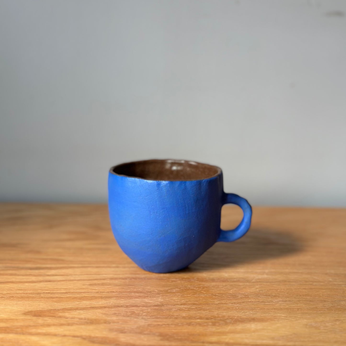 Pinched Blue Mug