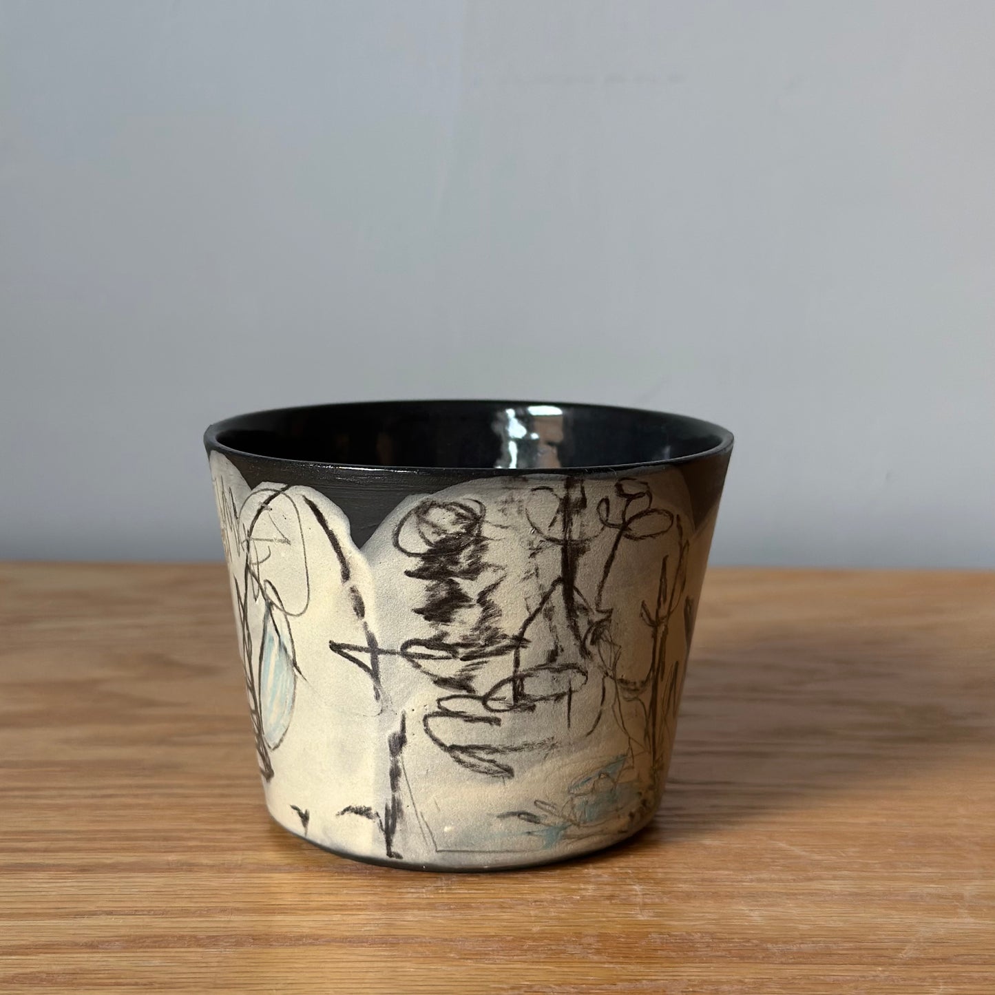 Black Line Drawing Cup