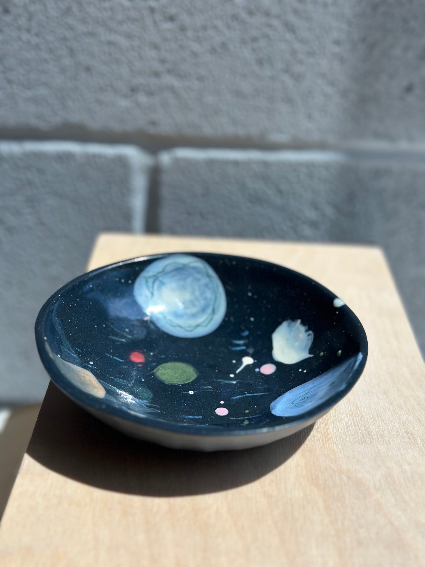 Small Shallow Bowl - Painted Design