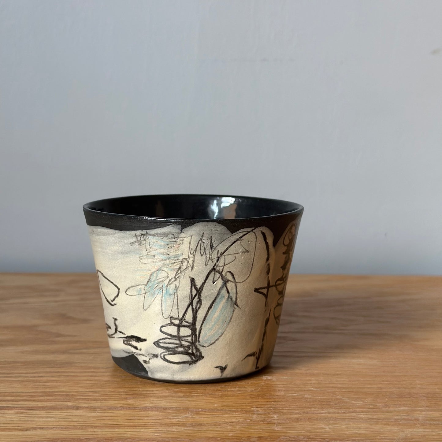 Black Line Drawing Cup