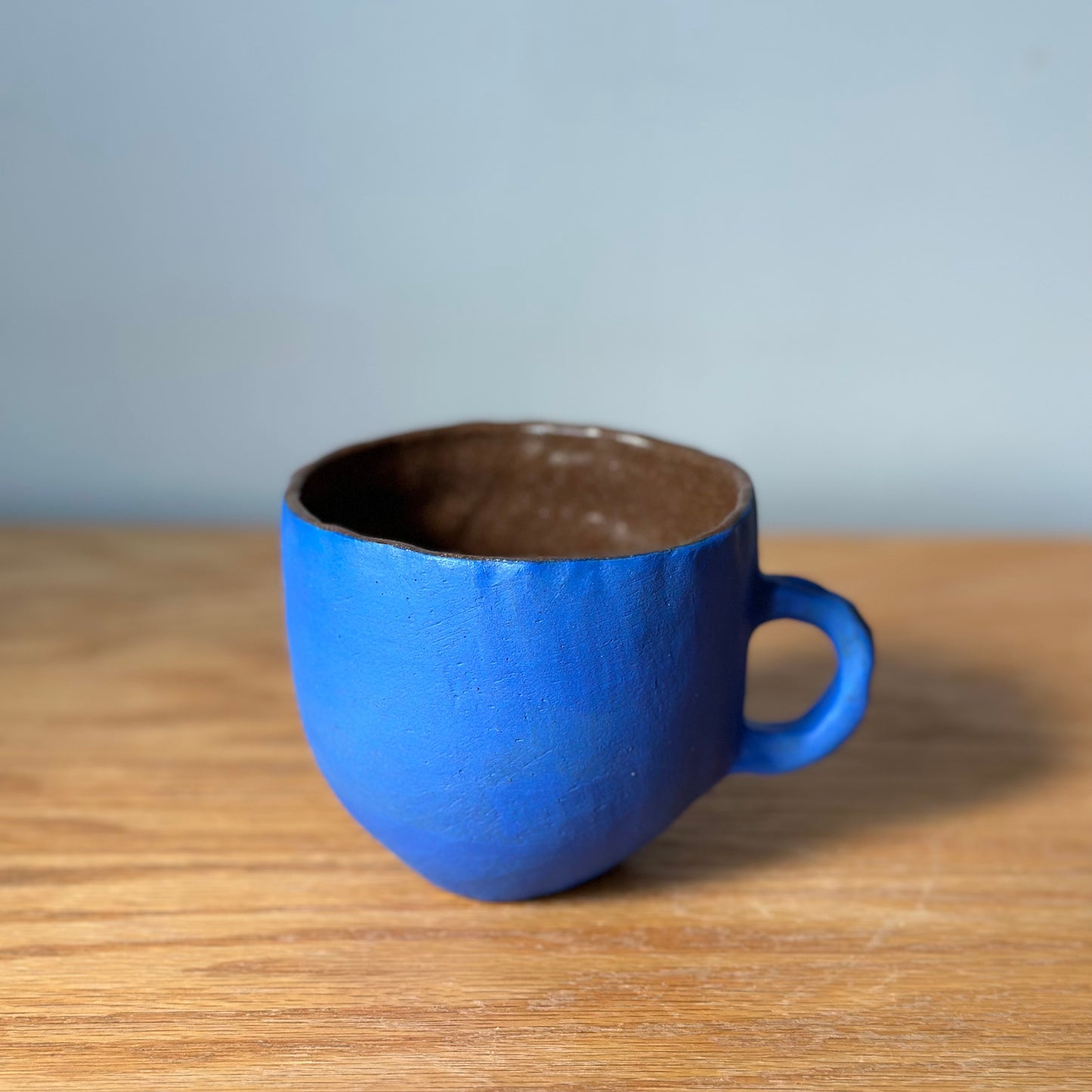 Pinched Blue Mug