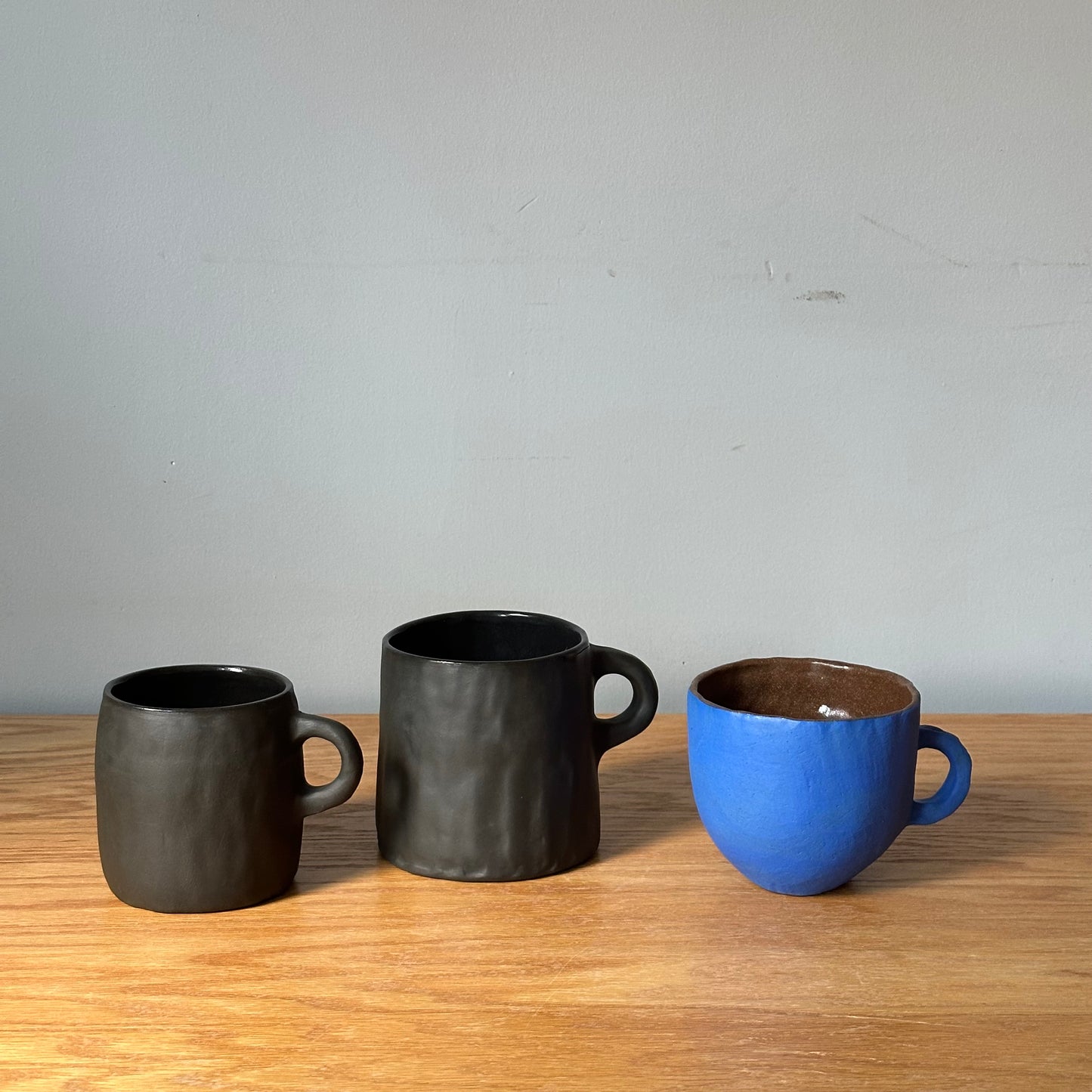 Pinched Blue Mug