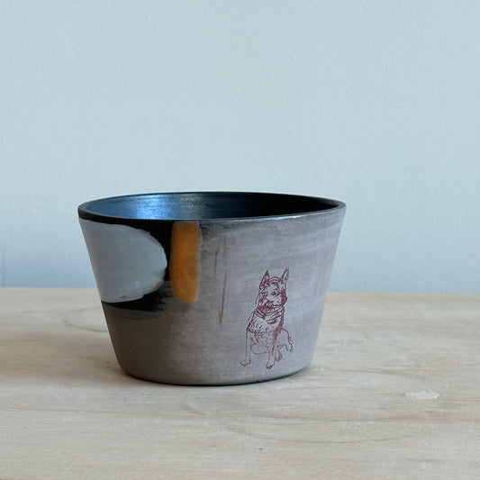 Dog Drawing Cup-Painted